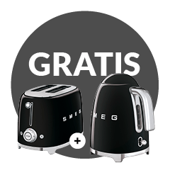 SMEG TR103IBL2 met GRATIS Smeg waterkoker + broodrooster