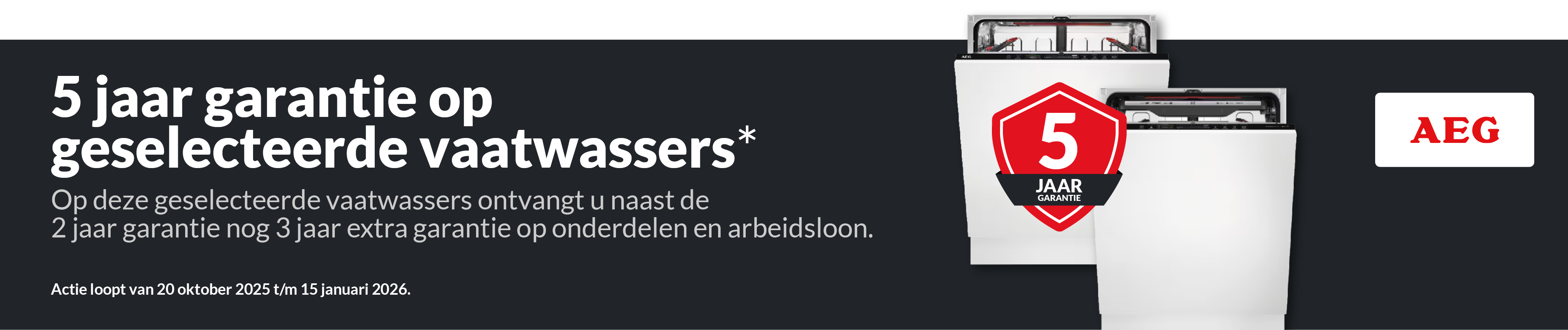 5 jaar AEG garantie