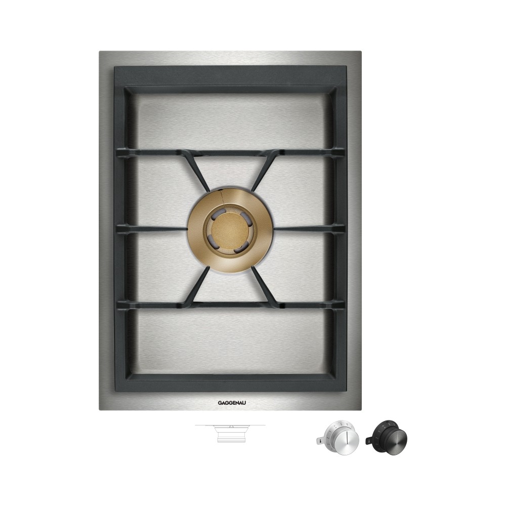 Gaggenau VG415215 domino gaskookplaat restant RVS Roestvrijstaal