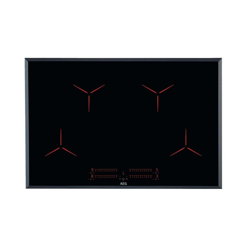 AEG 3000 serie Pure Black inductie Kookplaat 80 cm IPE8453SFB