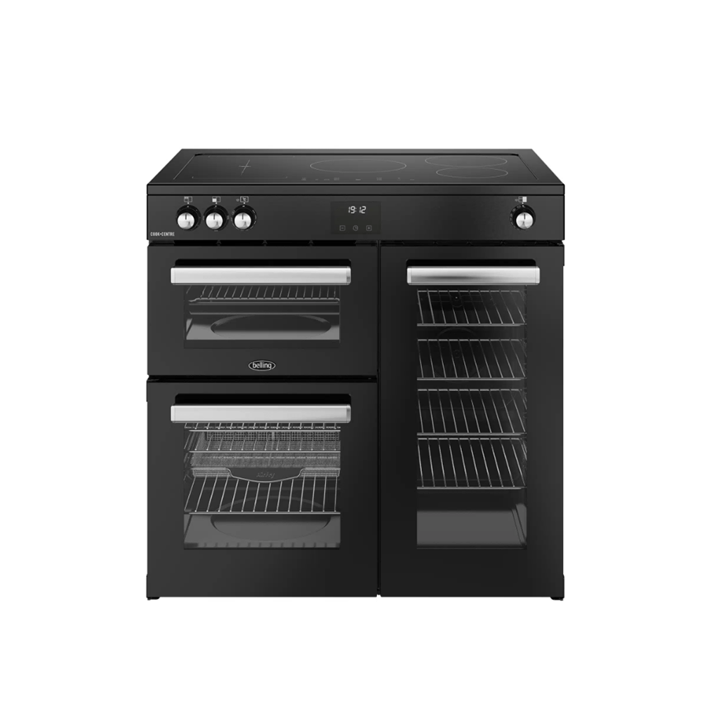 Belling COOKCENTRE 90Ei BLK, Zwart afbeelding