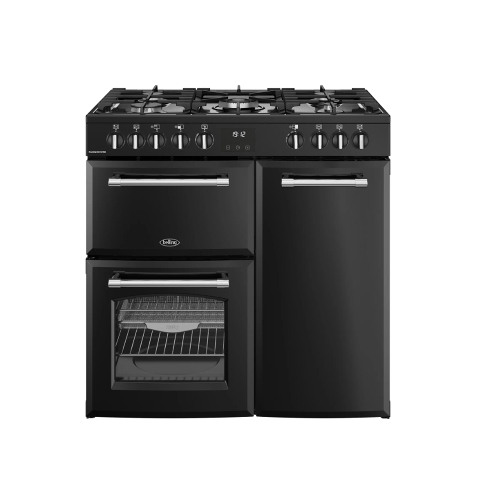 Belling FARMHOUSE 90DF BLK, Zwart afbeelding
