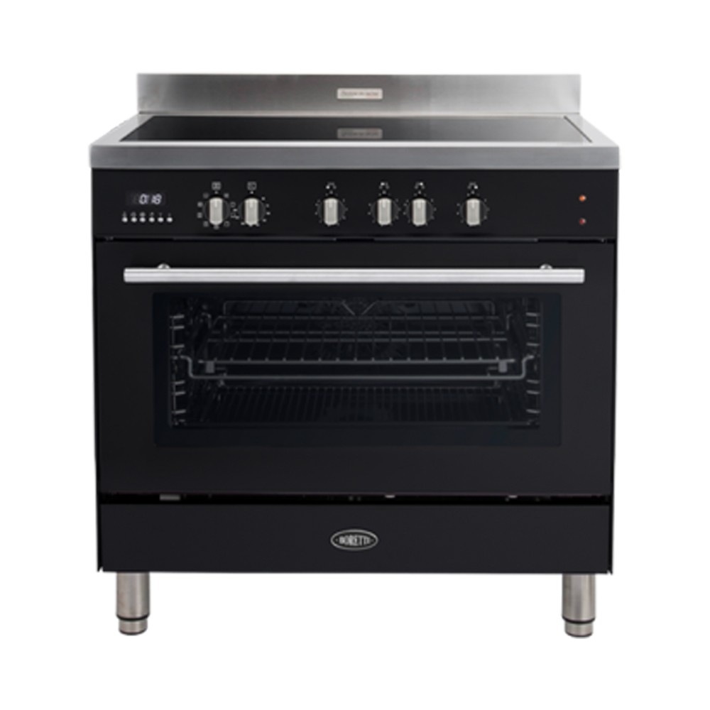 Boretti MFBI901AN inductiefornuis Milano met boosterfuncties en draaispit Antraciet