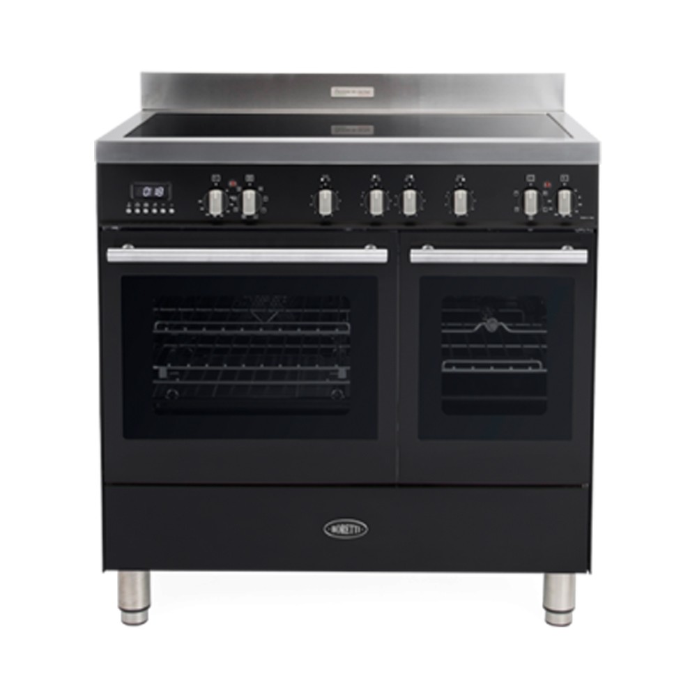 Boretti MFBI902AN Milano inductiefornuis met 2 ovens en Booster kookzones Antraciet