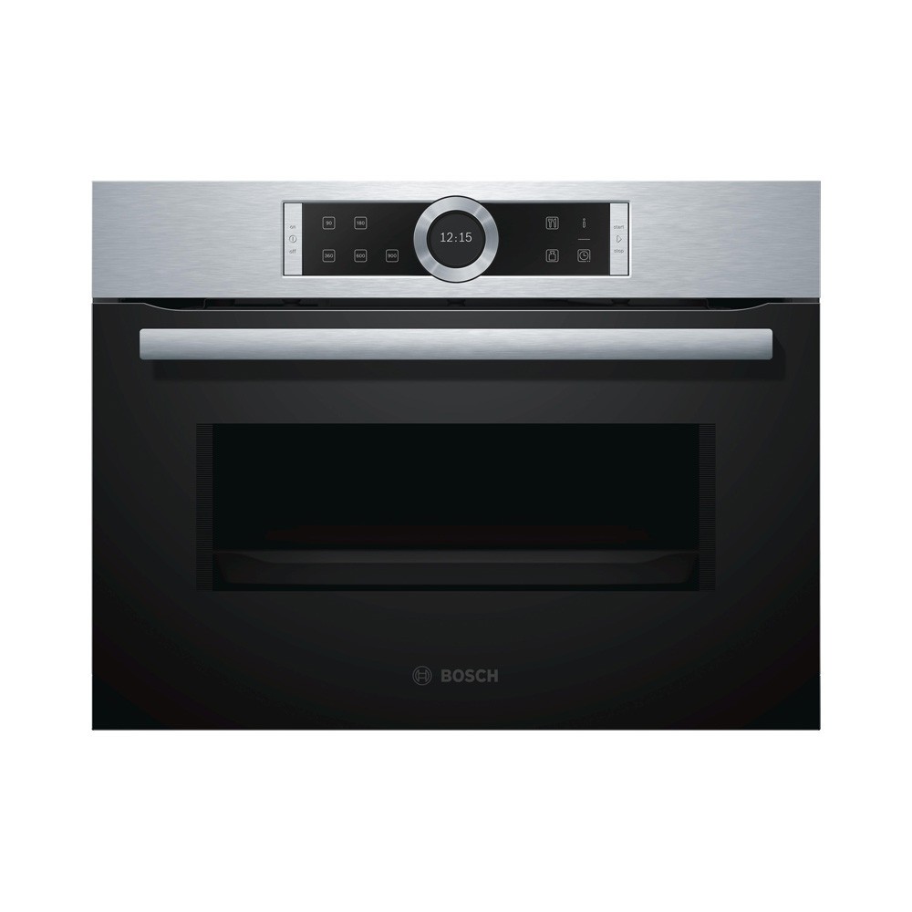 Bosch CFA634GS1 inbouw magnetron met automatische programma's en gewichtsautomaat RVS Roestvrijstaal