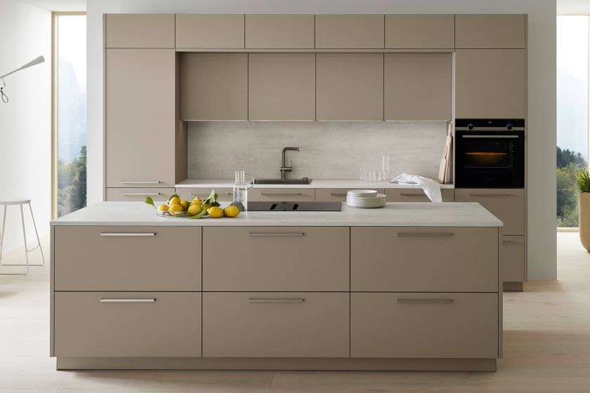 Nolte Velluto Lava Matt moderne eiland keuken