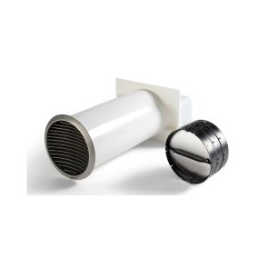 Novy 906425 mechanische buitenmuurrooster kit voor plat kanaal Accessoire/ toebehoren