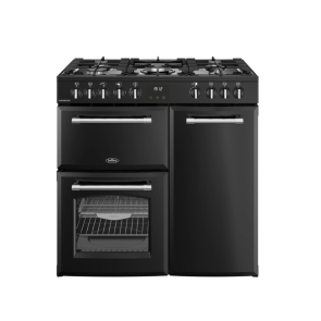 Budgetplan Belling FARMHOUSE 90DF BLK Zwart aanbieding