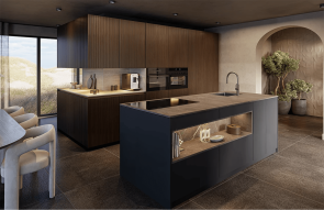 Japandi eilandkeuken