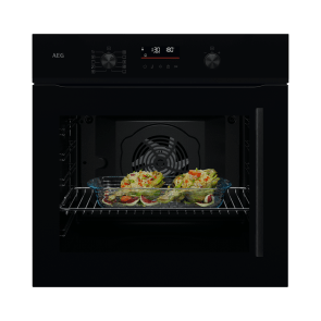 AEG NBU5P401LB linksdraaiend met GRATIS airfry rooster "A9OOAFWM" Inbouw oven