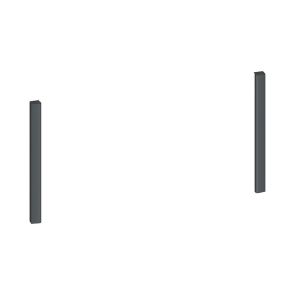 Neff Z9029AY0 Flex Design zijlijsten Anthracite Grey voor warmhoudlade 29 cm Accessoire/ toebehoren