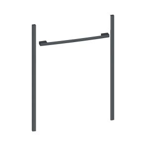 Neff Z9075AY0 Flex Design zijlijsten en greep Anthracite Grey voor warmhoudlade 14 cm + bakoven 60 cm Accessoire/ toebehoren