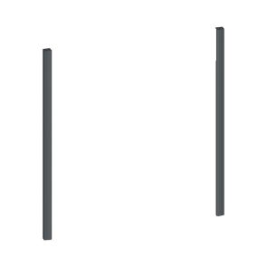 Neff ZC060AY0 Flex Design zijlijsten Anthracite Grey voor koffievolautomaat + warmhoudlade 14 cm restant Flex Design zijlijsten
