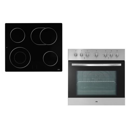 Etna A6405FT + A566T oven met keramische kookplaat combinatie restant model