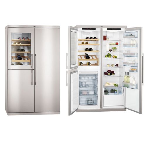 AEG side by side koelvries combinatie S95800XTM Vrijstaand