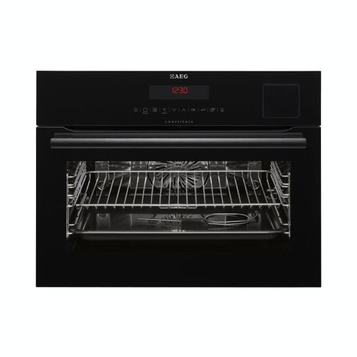 AEG KS8454801B Pro Black compacte inbouw combistoomoven restant model Inbouw combi-stoomoven
