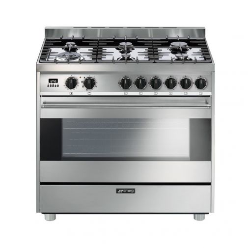 Smeg B9GMXNL vrijstaand gas-elektro fornuis