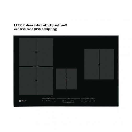 Bauknecht CTAI774FIN inbouw inductiekookplaat met Flexi Cook zone