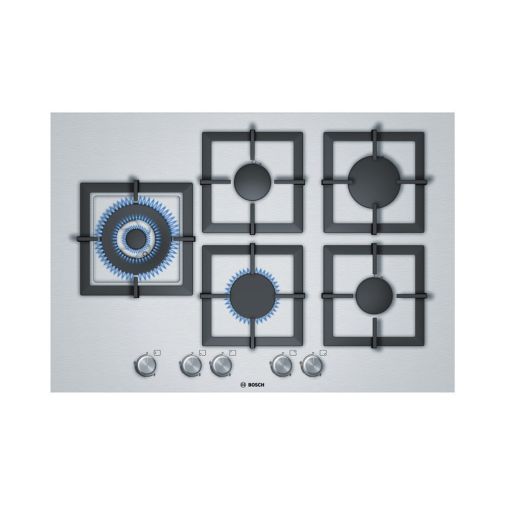 Bosch PCS875C21N inbouw gaskookplaat restant model met Gietijzeren mono-pannendragers