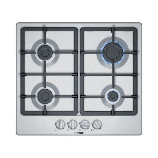 Bosch PGP6B5B90N inbouw gaskookplaat met 4 gaskookzones en Thermo-elektrische beveiliging