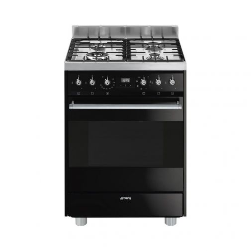 Smeg C6GMNNLK9 gasfornuis met Vapor Clean en Mantelkoeling