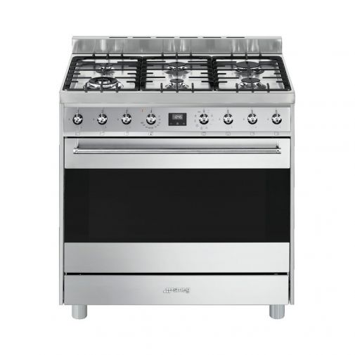 Smeg C9GMXNLK9 gasfornuis tijdelijk met gratis Teppan Yaki grillplaat