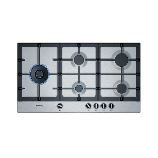 Constructa CA194651NL inbouw gaskookplaat ACTIE op=op! met Duo-wokbrander