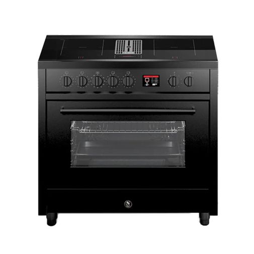 Steel EQ9F-4FIKW NF inductiefornuis met afzuiging Inductie fornuis