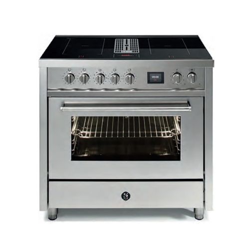 Steel EQ9F-4FIKW inductiefornuis met afzuiging Inductie fornuis