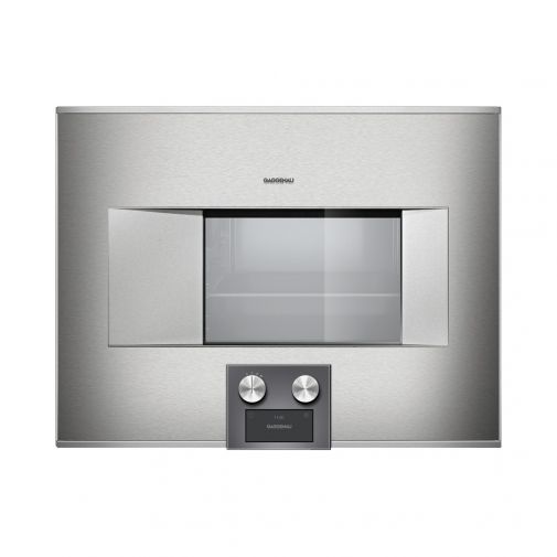 Gaggenau BS475111 inbouw combi-stoomoven restant model met vast water toe-/ en afvoer en naar links draaiende deur