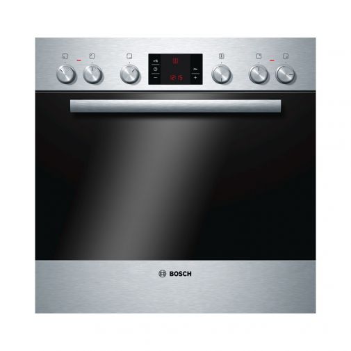 Bosch inbouw fornuis combinatie bestaande uit HEA23B155 oven en NKN645G17 keramische kookplaat restant model