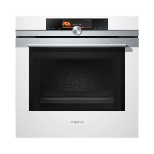 Siemens HN678G4W1 inbouw combimagnetron wit met stoom functie restant model Inbouw - combi-magnetron