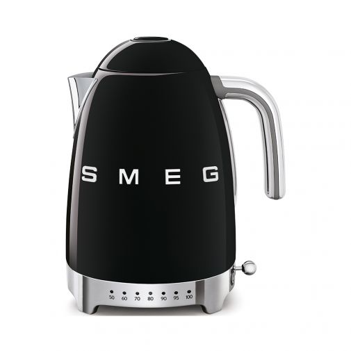 Smeg KLF04BLEU  Jaren 50 variabele waterkoker, zwart