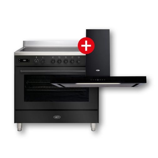 Boretti setaanbieding MLI95XZW + PARETEP90ZW + GRATIS SOLIDOCAS26 Inductie fornuis