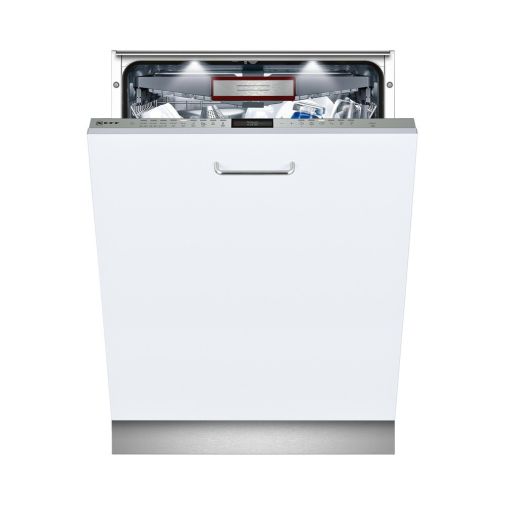 Neff S527T80X3E volledig integreerbare vaatwasser restant model met besteklade en binnenverlichting