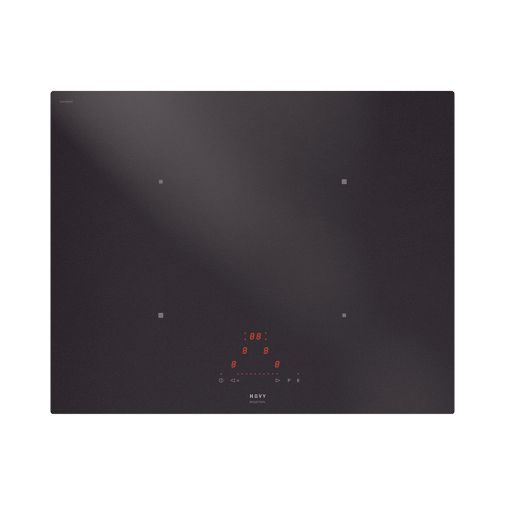 Novy 1753-G1 mat zwart glas Inbouw / vlak integreerbaar