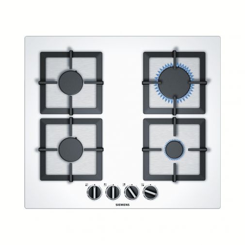 Siemens EP6A2PC20N inbouw gaskookplaat restant model met stepFlame bediening en witte vangschaal