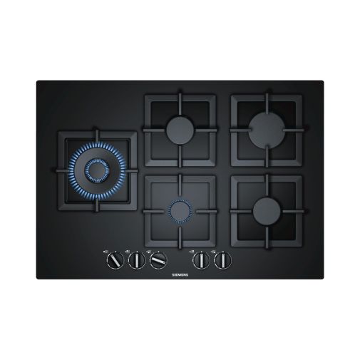 Siemens EP7A6SC20N inbouw gas op glas kookplaat restant model met Stepflame en Dual-Wokbrander