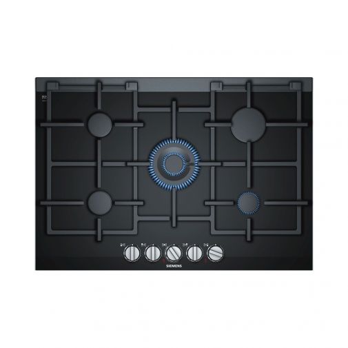 Siemens ER7A6RD70N inbouw gas op glas kookplaat restant model met keramisch glas en stepFlame Technology