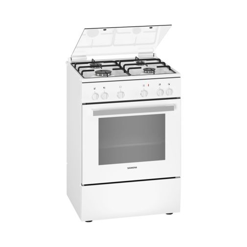 Siemens HX5P00D20N gasfornuis restant model met glazen sierdeksel en conventionele oven