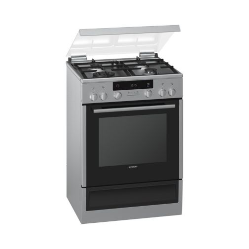Siemens HX74W535N gasfornuis restant model met 3D Hetelucht Plus en wokbrander