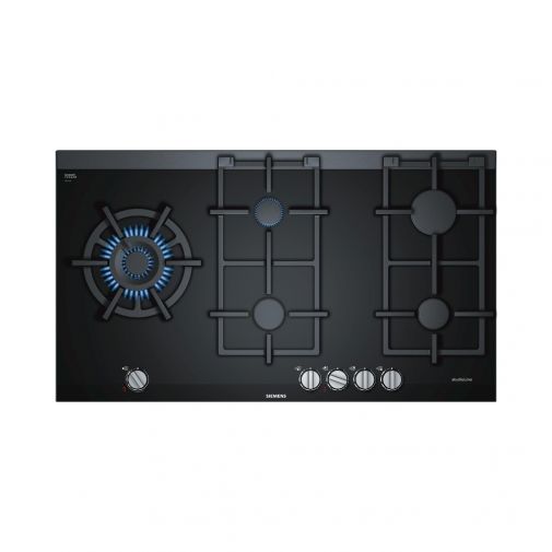 Siemens ER9A6SS70N inbouw gaskookplaat restant model met keramisch glas en StepFlame bediening