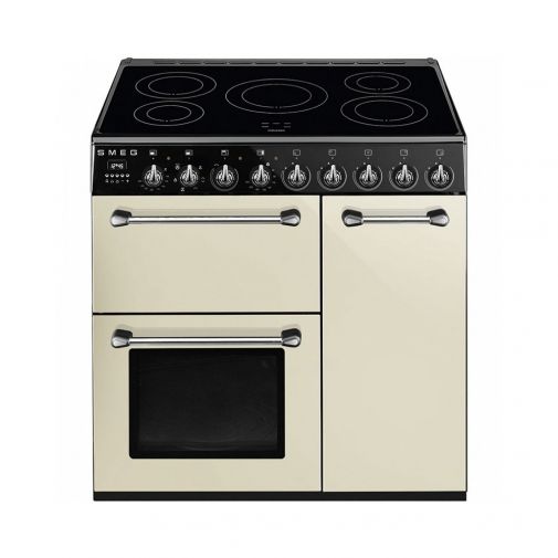 Smeg BM93IP inductie fornuis met 3 ovens en Vapor Clean reiniging