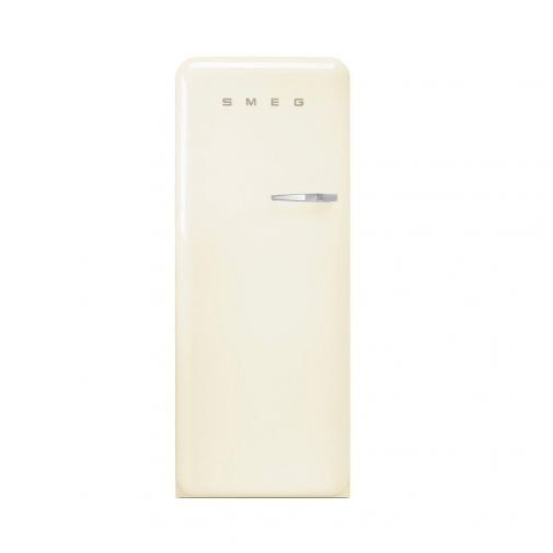 Smeg FAB28LCR3 koelkast met diepvriesvak in de kleur Crème met naar linksdraaiende draaiende deuren