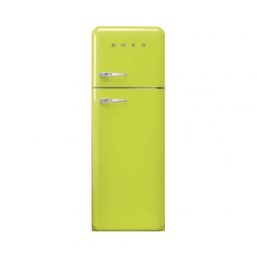 Smeg FAB30RLI3 vrijstaande koel-vriescombinatie watergroen met 0°C verszone en snel-vriesfunctie