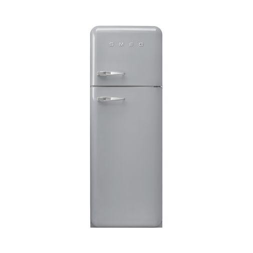 Smeg FAB30RSV3 vrijstaande koel-vriescombinatie zilvermetallic met 0°C verszone en snel-vriesfunctie