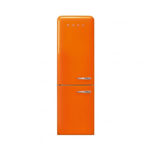 Smeg FAB32LOR3 oranje koelvriescombinatie met linksdraaiende deuren