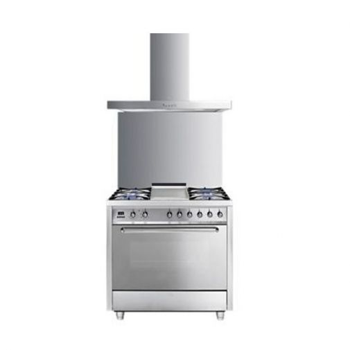 Smeg gasfornuis C90GMXNL1 setaanbieding inclusief TBX6090 tepan yaki