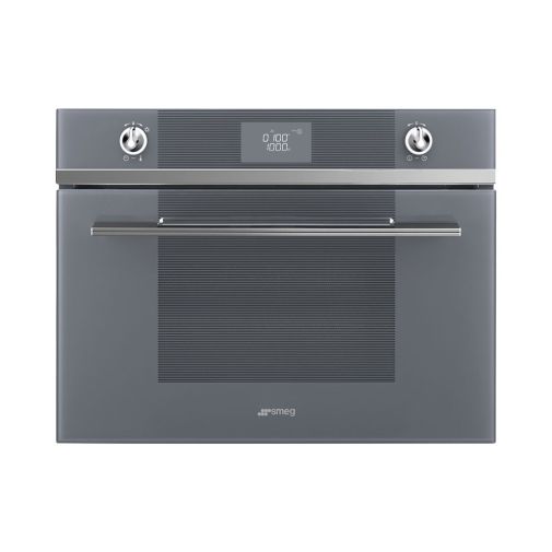 Smeg SF4102MCS inbouw combimagnetron met boven-/onderwarmte en 20 automatische programma's Inbouw combi-magnetron