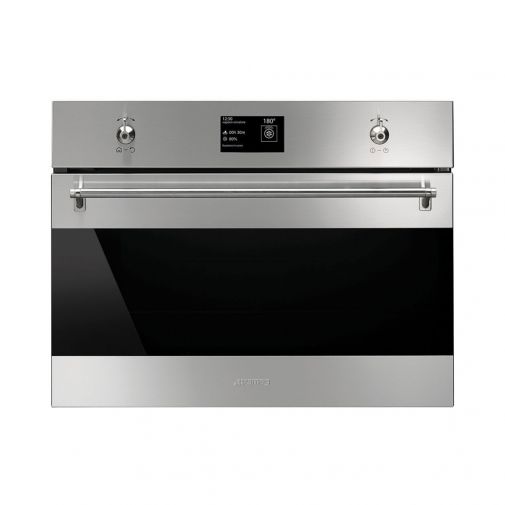 Smeg SF4395VCX1 inbouw combistoomoven met Vapor Clean reiniging en Soft Close